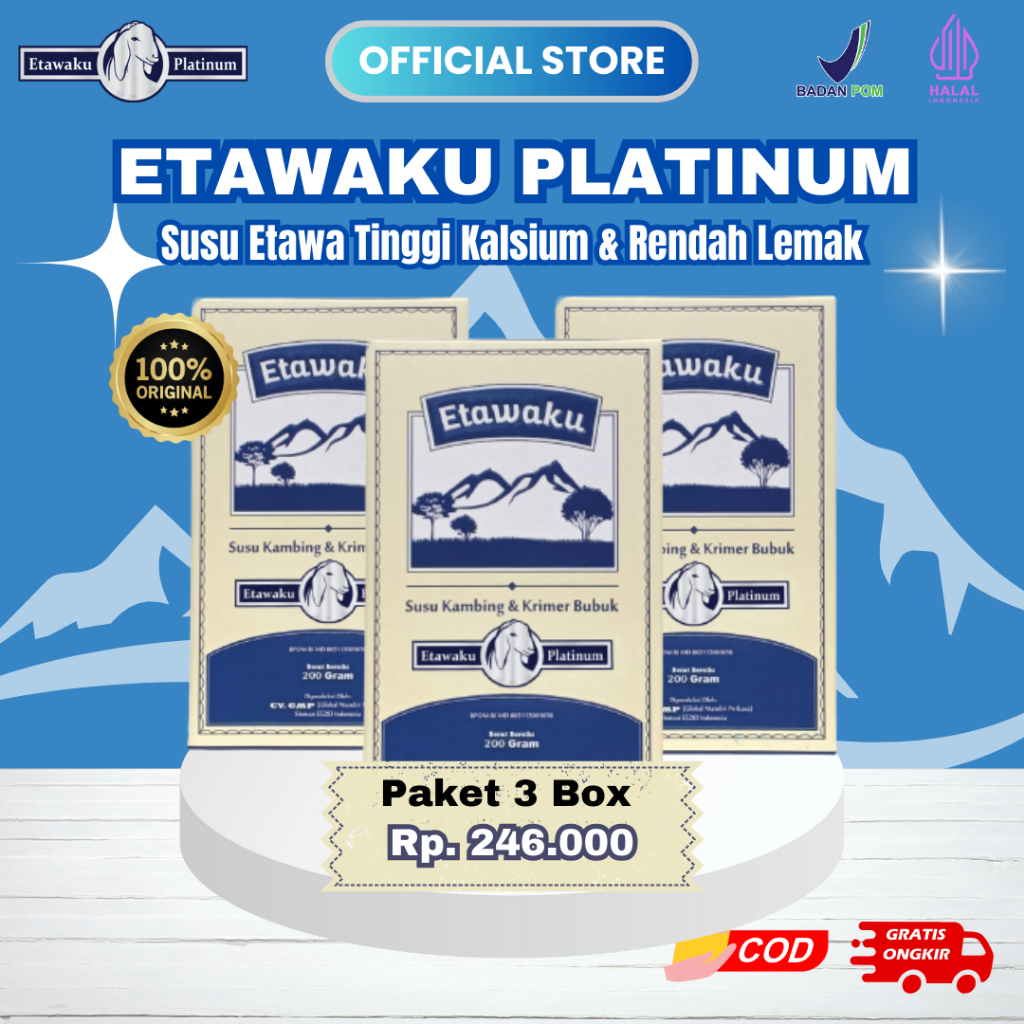 Jual Etawaku Platinum Susu Kambing Etawa Original Box Shopee Indonesia