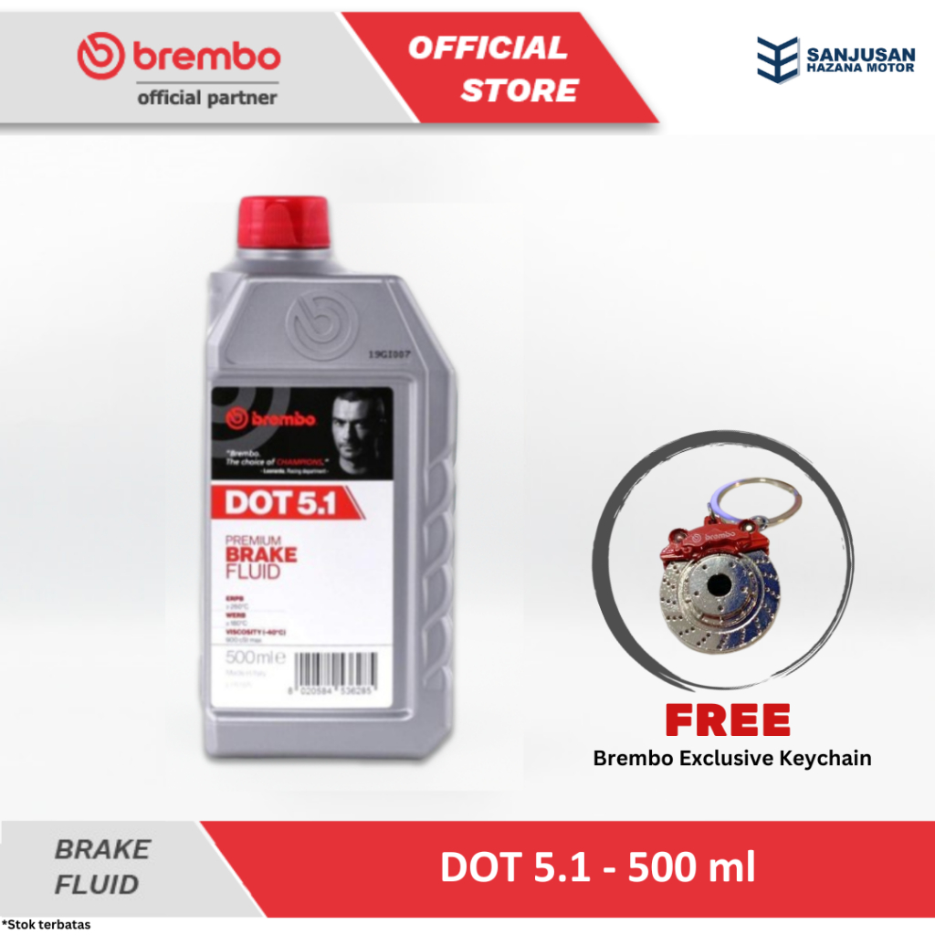 Jual Brembo Brake Fluid / Minyak Rem DOT 5.1 (500 ml) Shopee Indonesia