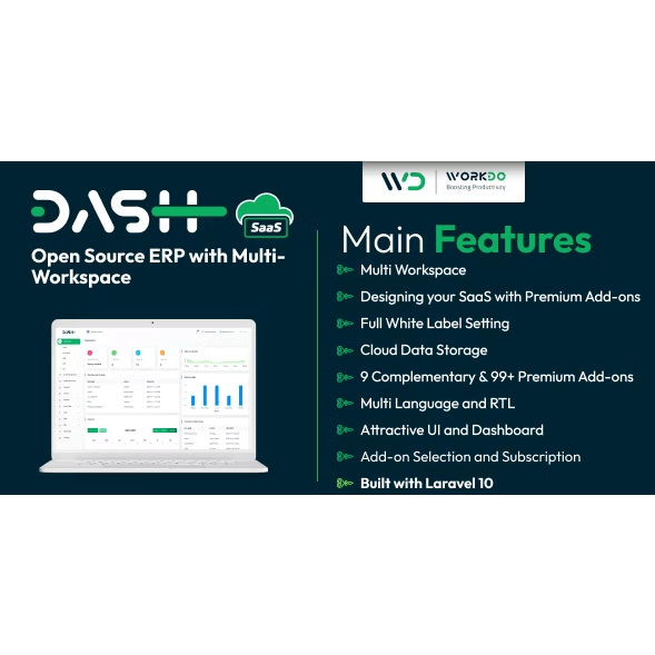 Jual WorkDo Dash SaaS – Open Source ERP with Multi-Workspace | Shopee ...