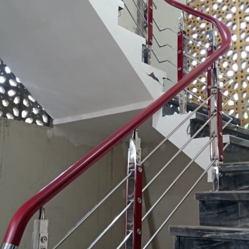 Jual HANDRAIL PVC BULAT / HANDRAILING / PEGANGAN TANGGA BULAT 50MM /2 ...