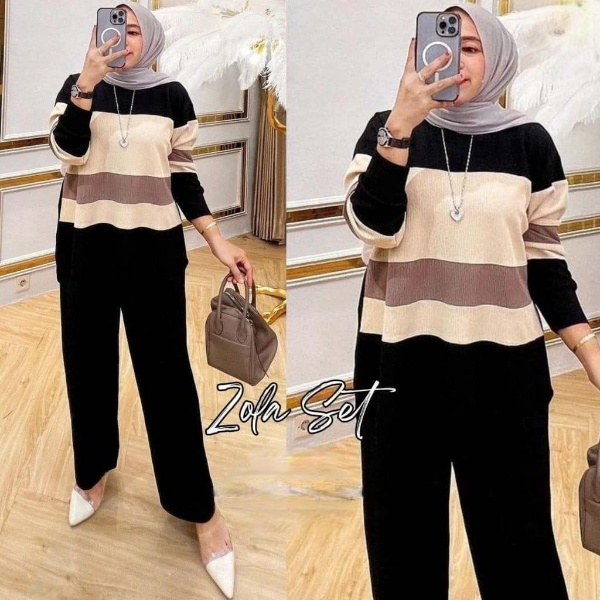 Jual BISA COD TERBARU 2024 ZOLA SET RAJUT PREMIUM / SETELAN RAJUT ...