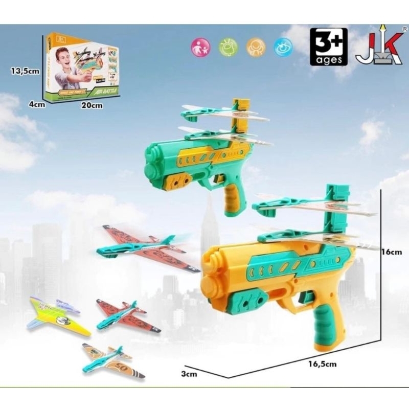 Jual Mainan Anak AIR BATTLE Pesawat Terbang/ Mainan Anak Pistol Tembak ...