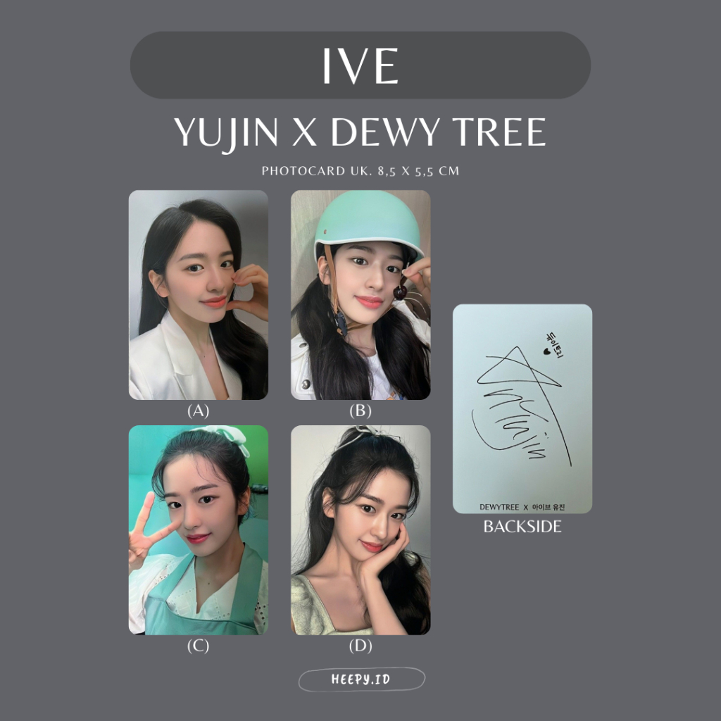 Jual [IVE] UNOFFICIAL PHOTOCARD IVE YUJIN X DEWY TREE | Shopee Indonesia