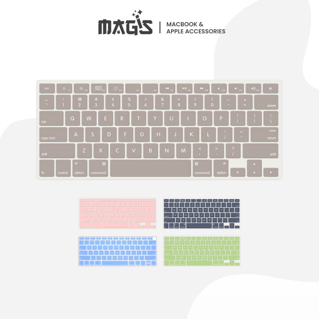 Jual Cover Keyboard Protector Pastel Pelindung Keyboard Macbook Cover Silicone Keyboard Warna