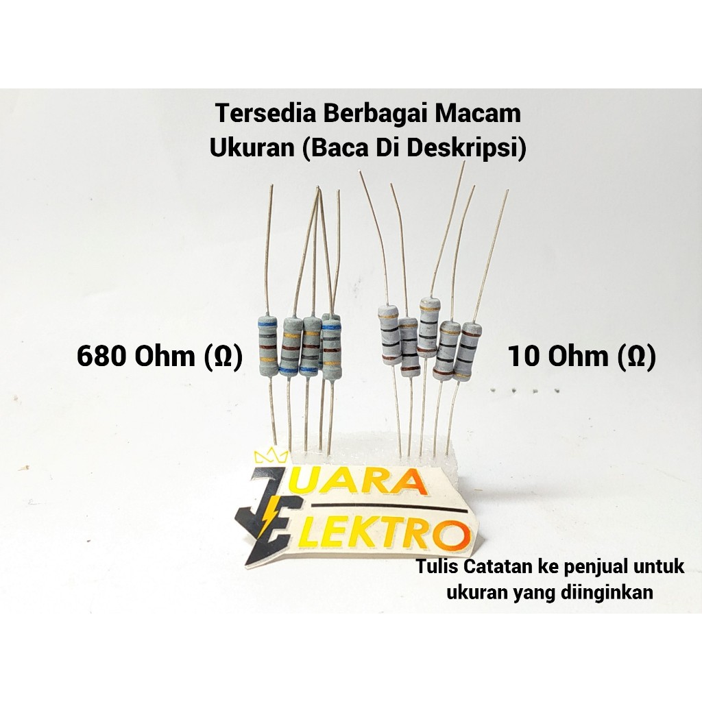 Jual Pcs Resistor Watt Resistor Berbagai Macam Ukuran