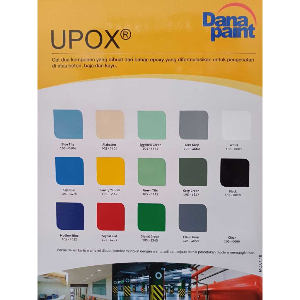 Jual Cat Lantai Epoxy Upox / Cat Upox Dana Paint / Upox Epoxy ...