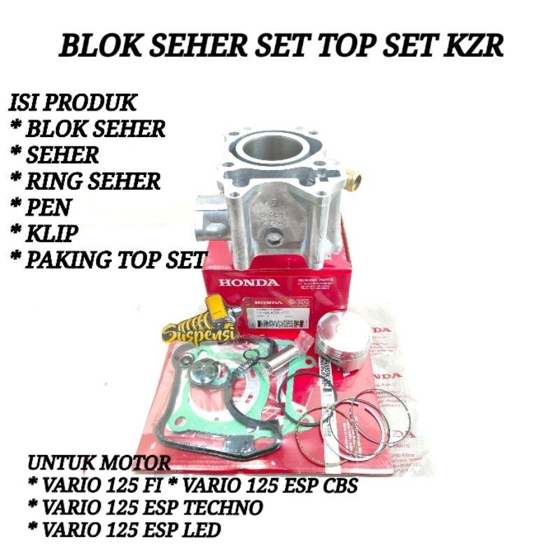 Jual Blok Seher Assy Set Vario 125 Fi Paking Top Set Old 2012 2015 Vario 125 Esp Led 2015 2020