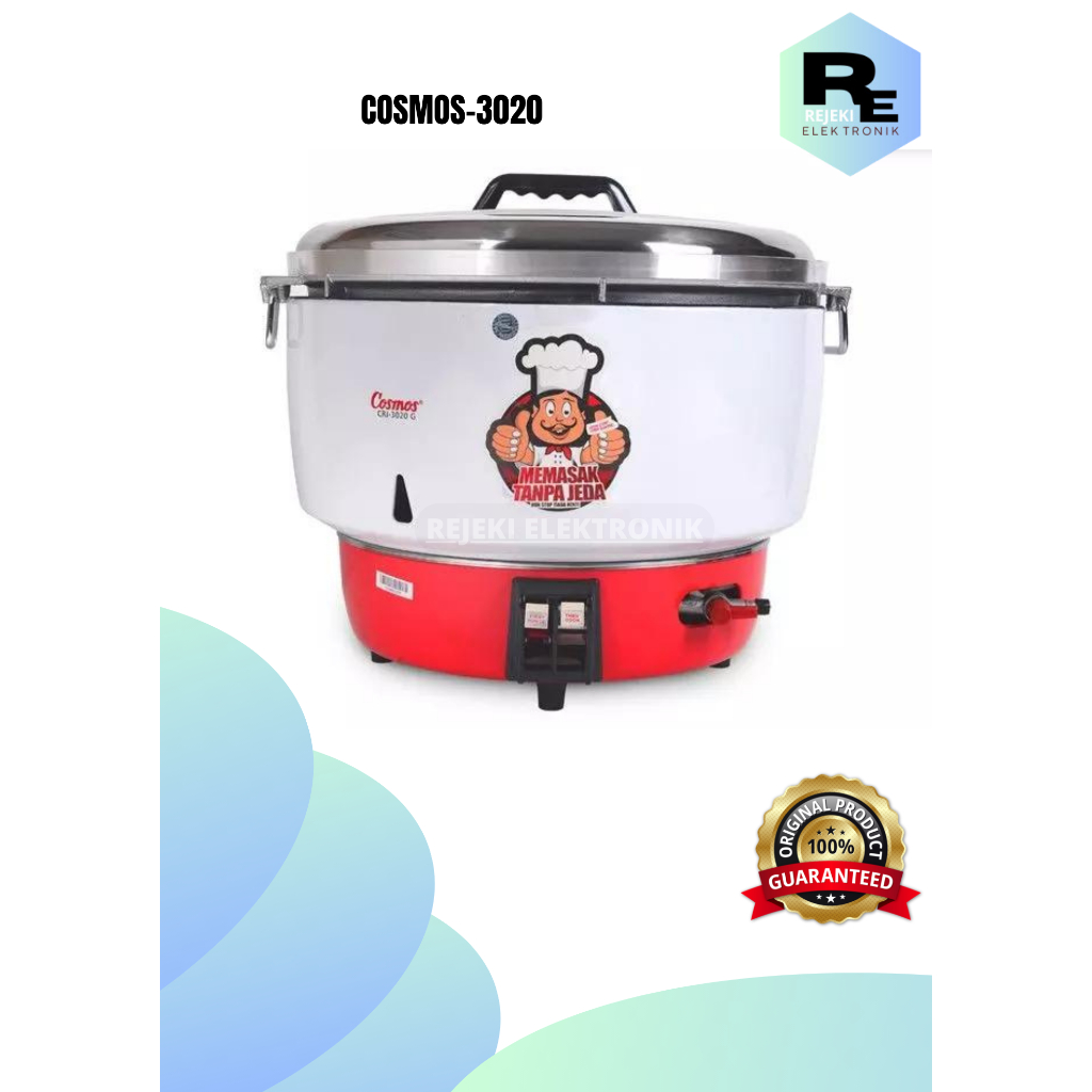 Jual COSMOS CRJ 3020 G GAS RICE COOKER 20 LITER PENANAK NASI CRJ3020 G