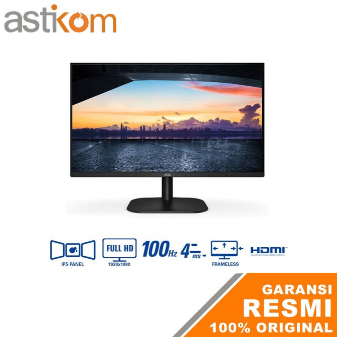 Jual KODE V46D LED Monitor 24 AOC 24B2H2 IPS 1Hz 4ms HDMI | Shopee ...