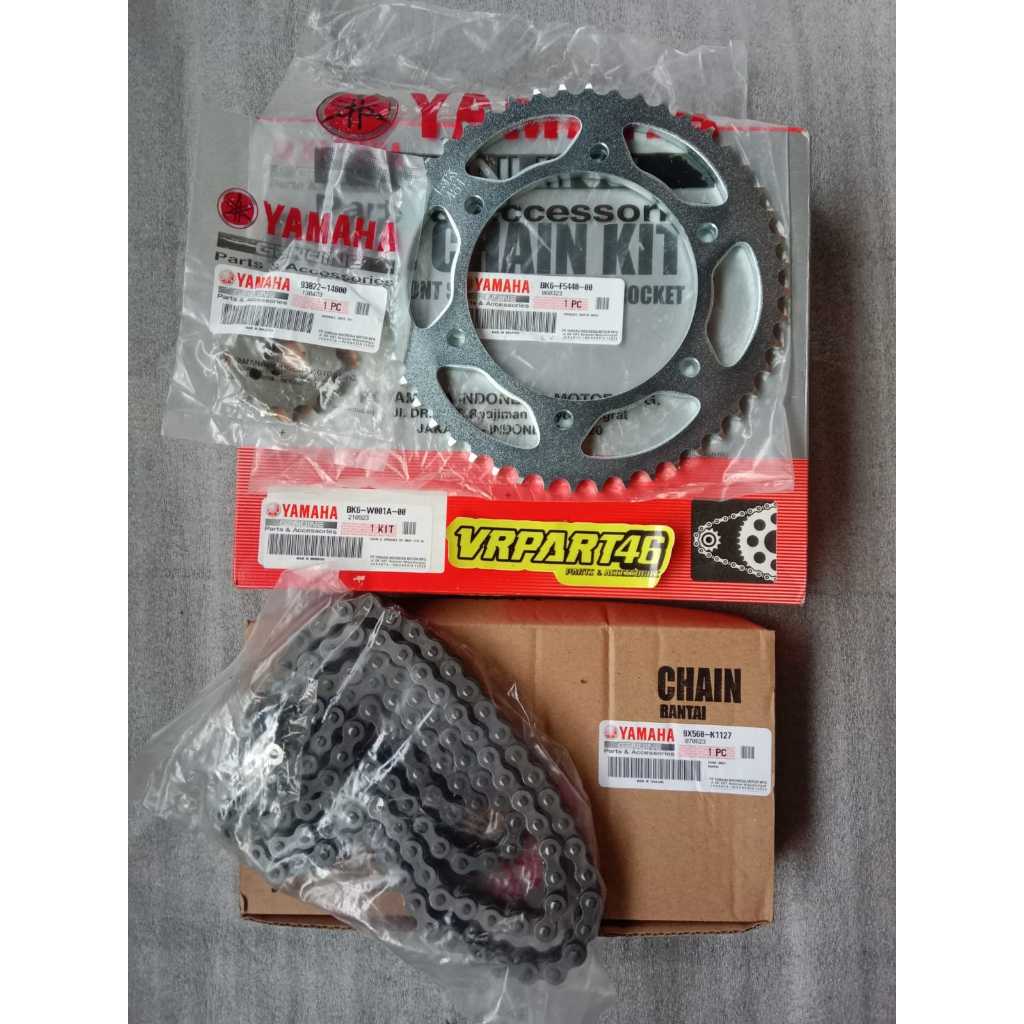 Jual GEAR SET GIR SET RANTAI R15 R15 NEW XSR ORIGINAL YAMAHA BK6-W001A ...