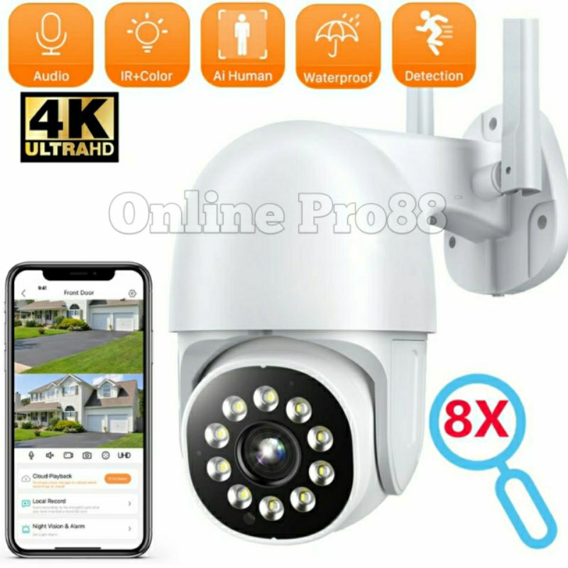 Jual IP CAMERA CCTV V380 PRO KAMERA 8MP FULL HD 1080P SMART WIFI ...