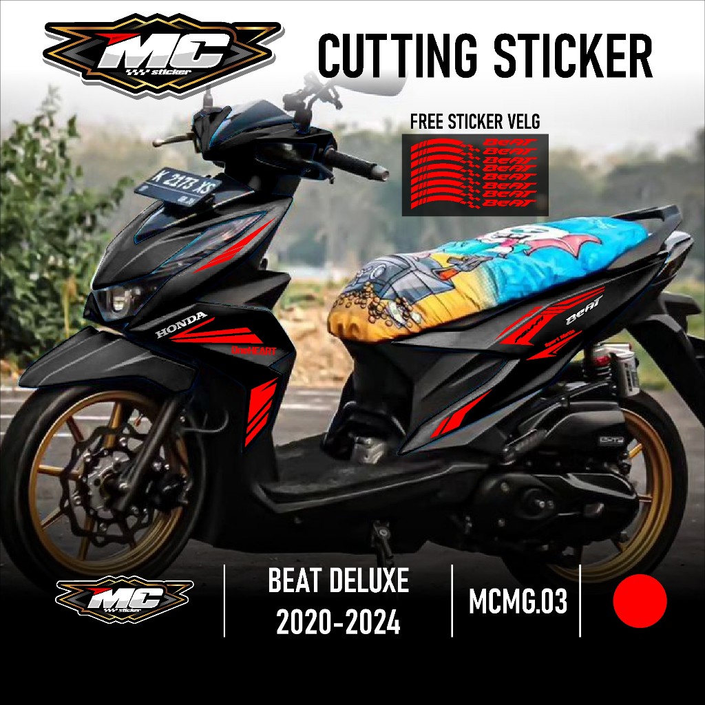 Jual MC Cutting Sticker Beat Deluxe - Aksesoris Motor Stiker Honda Beat ...