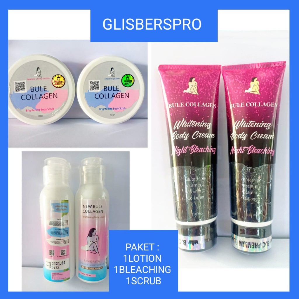 Jual NIGHT BLEACHING BULE COLLAGEN NIGHT BLEACHING BULE COLLAGEN
