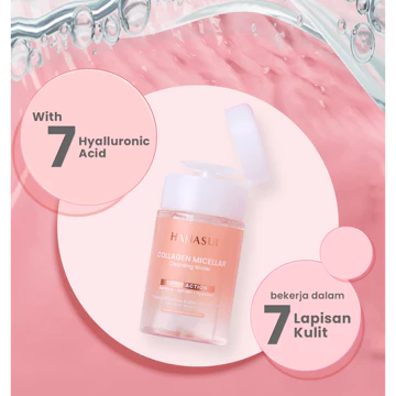 Hanasui Collagen Micellar Cleansing Water Pembersih Wajah Make Up Remover Cleansing Water