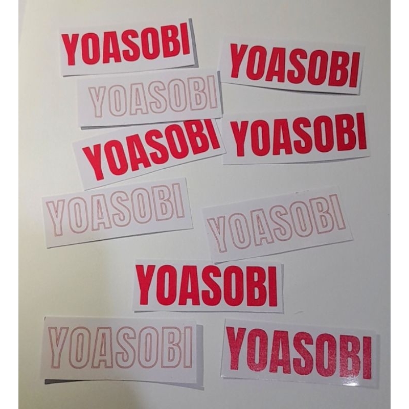 Jual Stiker Vynil Logo Yoasobi Pink Putih Band Yoasobi | Shopee Indonesia