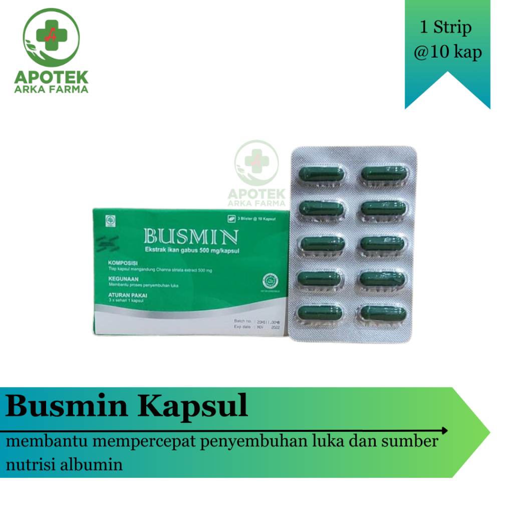 Jual Busmin sirup/kaplet ekstrak IKAN GABUS | Shopee Indonesia