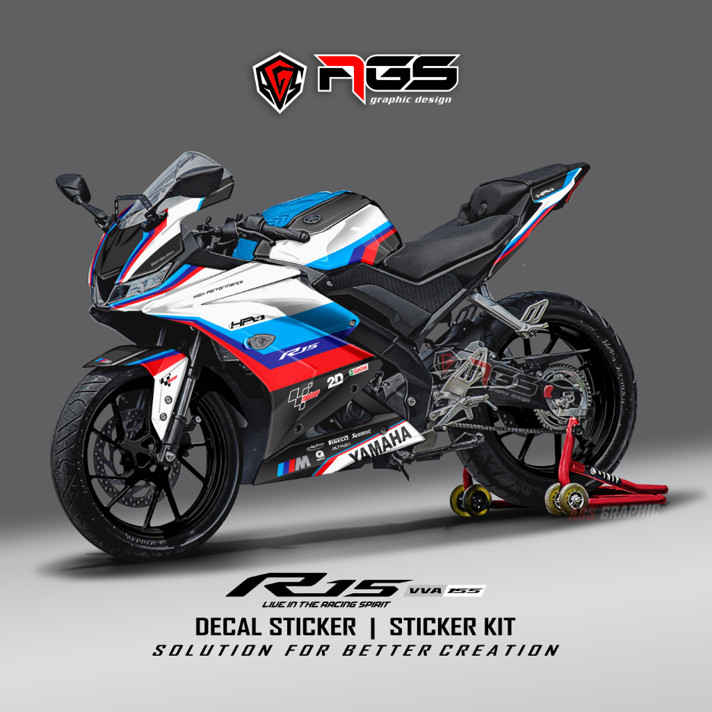 Jual DECAL STIKER YAMAHA R15 V3 / YAMAHA R15 BMW / DECAL FULL BODY ...
