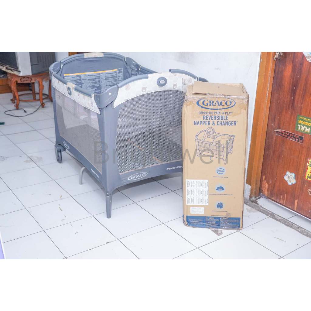 Jual Graco Pack n Play Playard Napper Changer Baby Box Kasur Bayi Box ...