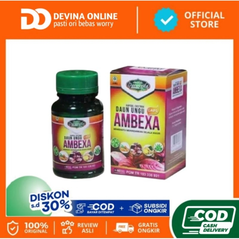 Jual Ambexa 100% Asli Original Herbal Daun Ungu Obat Wasir Ambeien ...