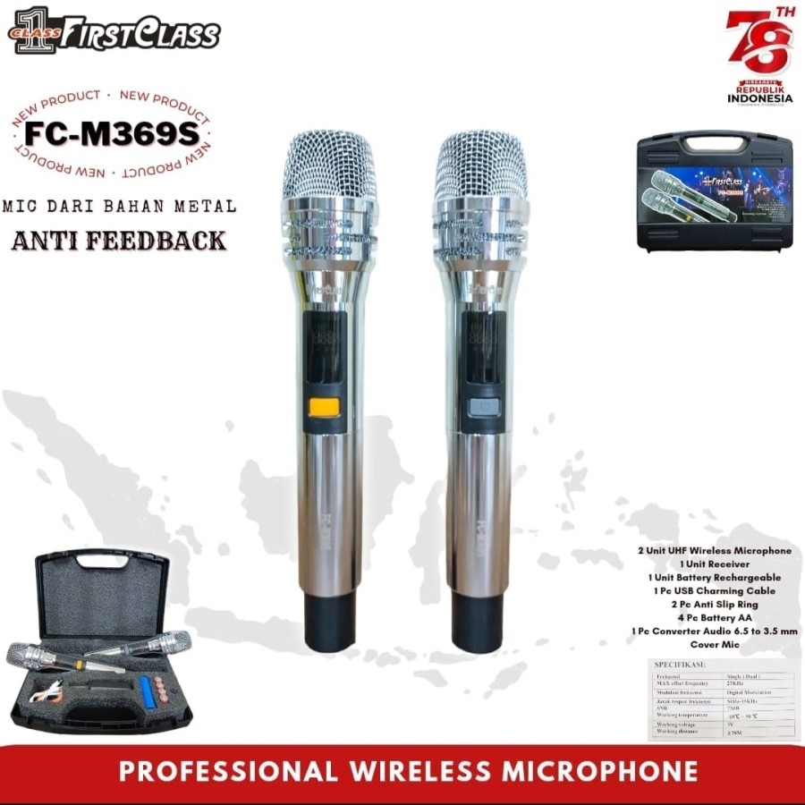 Jual Microphone First Class FC-M369S FC M369S FC M 369 S Profesional ...