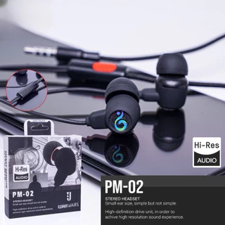 Earphone Headset PM-02 Super Bass Suara Jernih