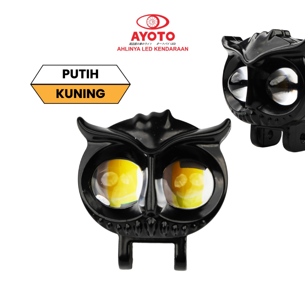 Jual Lampu Tembak Projie LED Motor AYOTO F02 Putih Dan Kuning Watt 18 ...