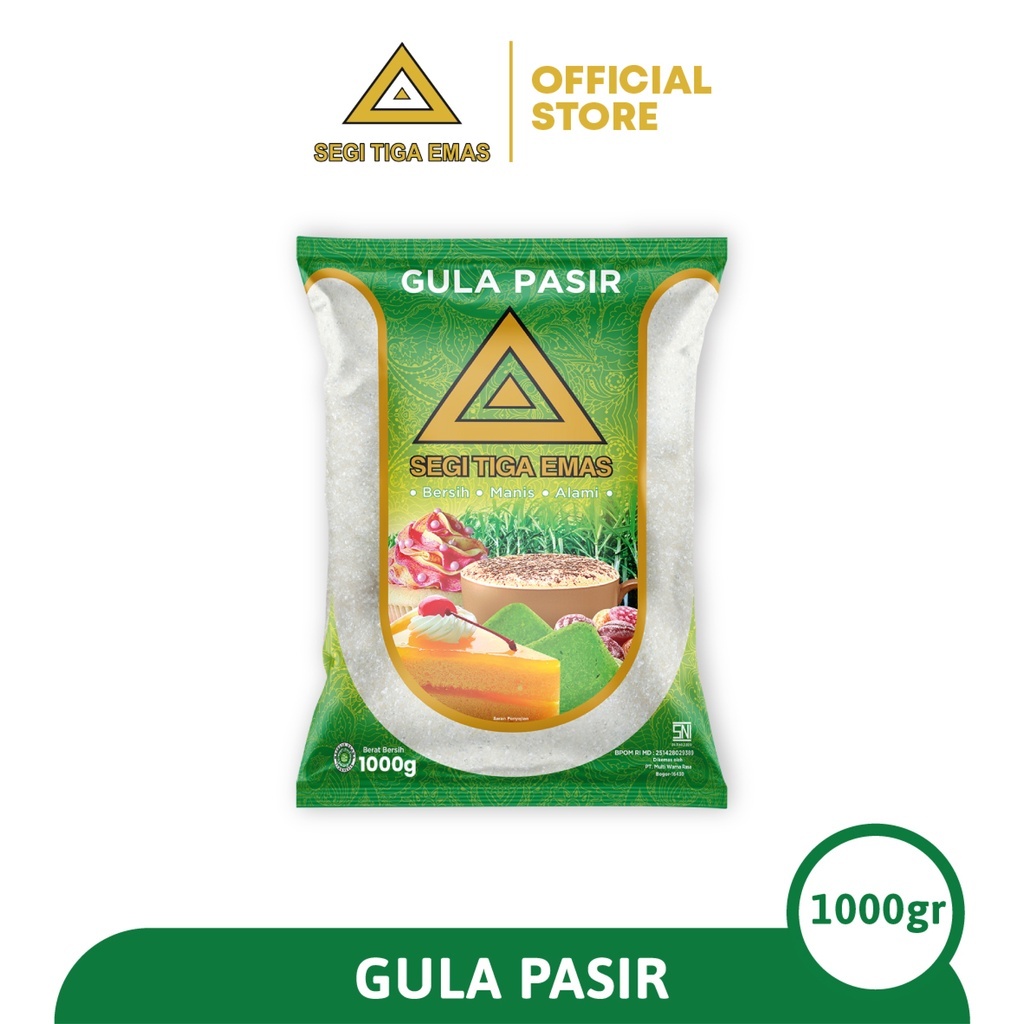 Jual Gula Pasir Segitiga Emas 1 Kg Segi Tiga | Shopee Indonesia