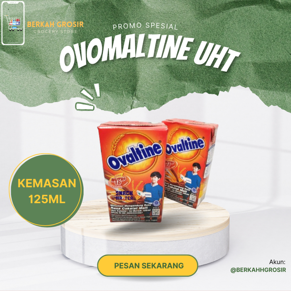 Jual SUSU UHT OVALTINE MINI 125ML PER 4PCS | Shopee Indonesia