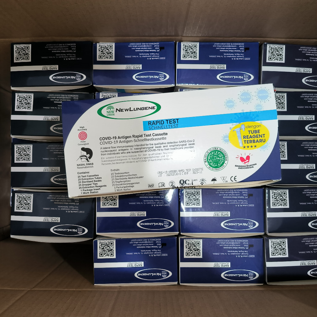 Jual New Lungene Antigen Test Kit isi 25 Alat Test NewLungene