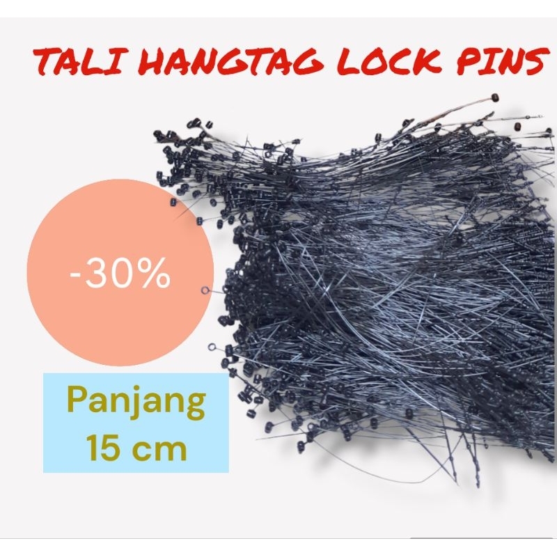 Jual 100 pcs TALI HANGTAG LOCK PINS | Shopee Indonesia