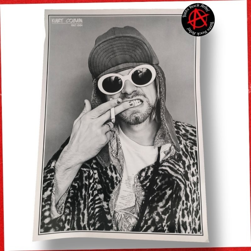 Jual POSTER - KURT COBAIN NIRVANA (Ukuran Jumbo) | Shopee Indonesia