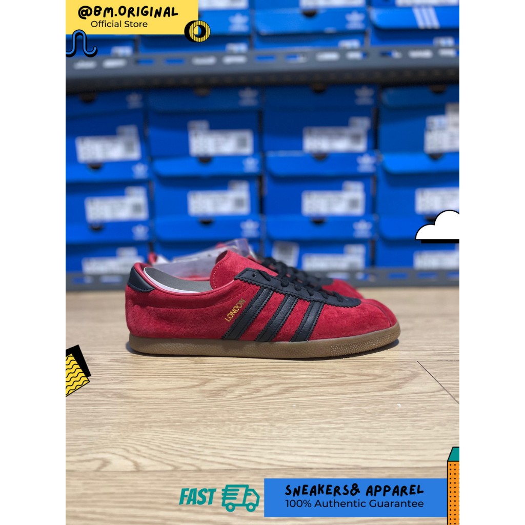 Jual Adidas London Red Black Gum City Series ORIGINAL EE5723 Shopee Indonesia