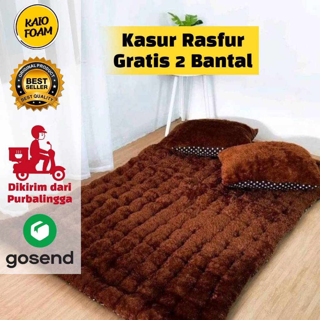 Jual Kasur Lantai Gender Bulu Rasfur Free 2 Bantal | Shopee Indonesia