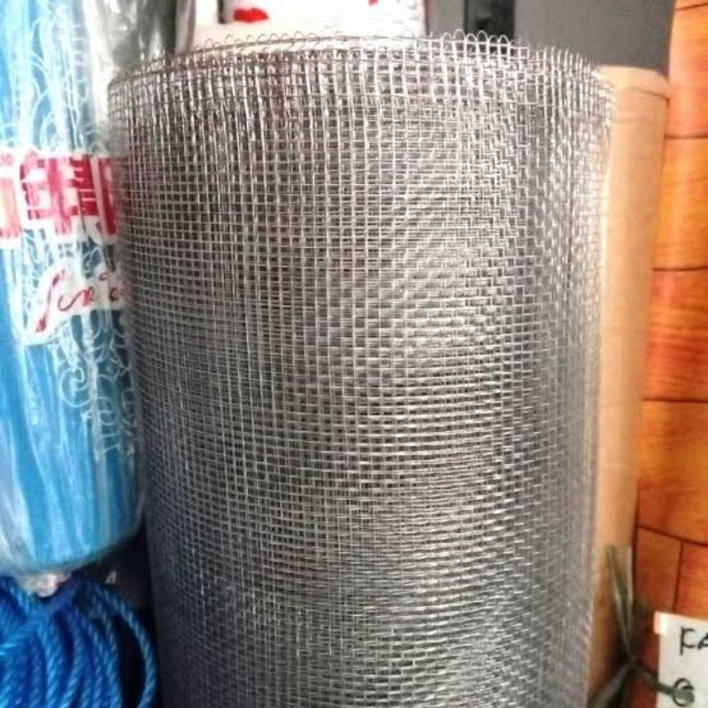 Jual Kawat Ram Ayakan Pasir Halus Galvanis Putih Wire Mesh 5x5 6x6 8x8 ...
