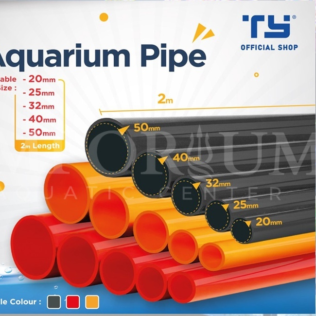 Jual Pipa Ty 25 Mm Warna Oren Pipa Akuarium Pvc By 3 Pawns / Aqua Pipe ...