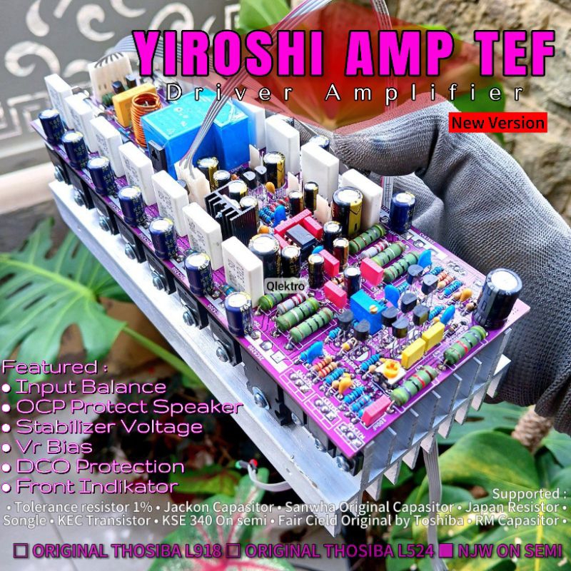 Jual Full Set Driver YIROSHI Amp Balap 2U | TF ON NJW + heatsing 20cm