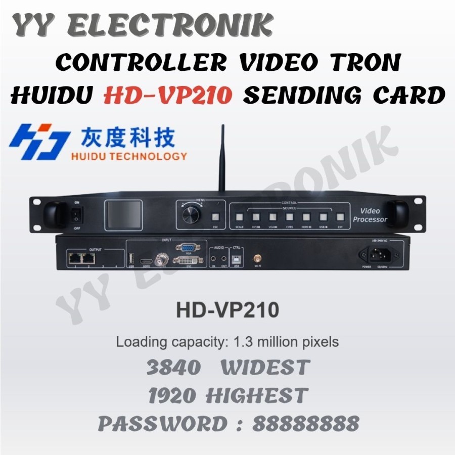 Jual LED Video Processor Controller Videotron Huidu HD-VP210 Sending ...