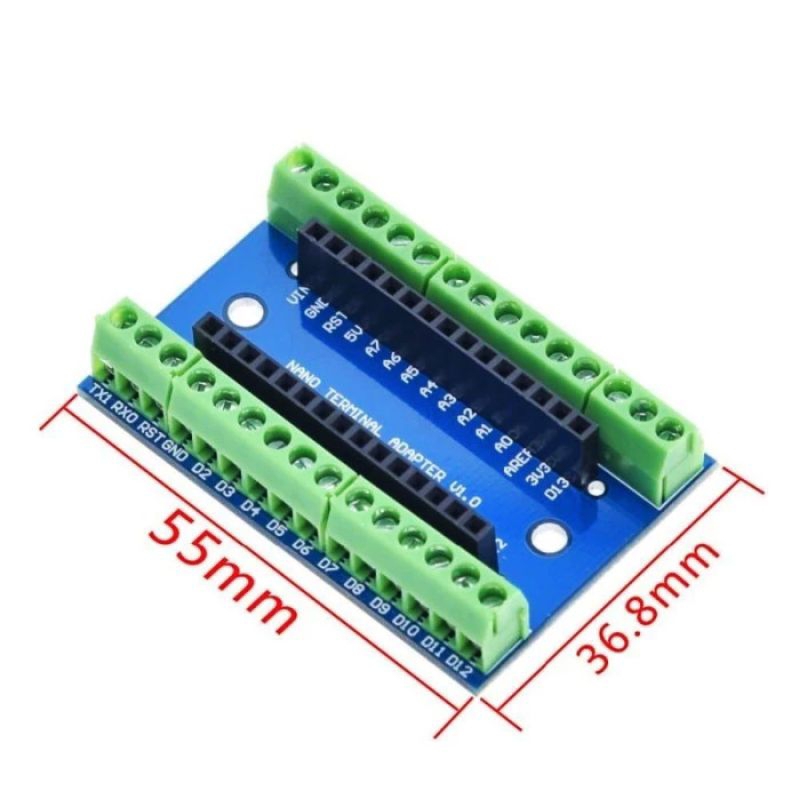 Jual Arduino Nano IO Shield Expansion V1.0 Nano Shield Terminal Blok ...