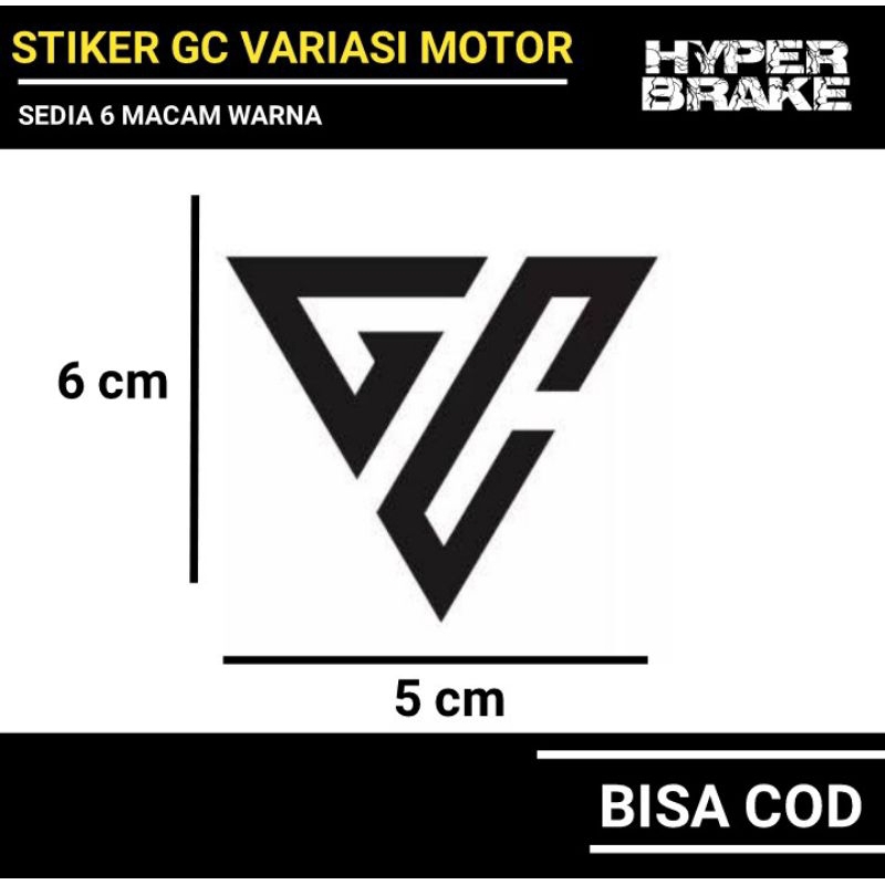 Jual STIKER CUTTING GC (6X5 CM) | Shopee Indonesia