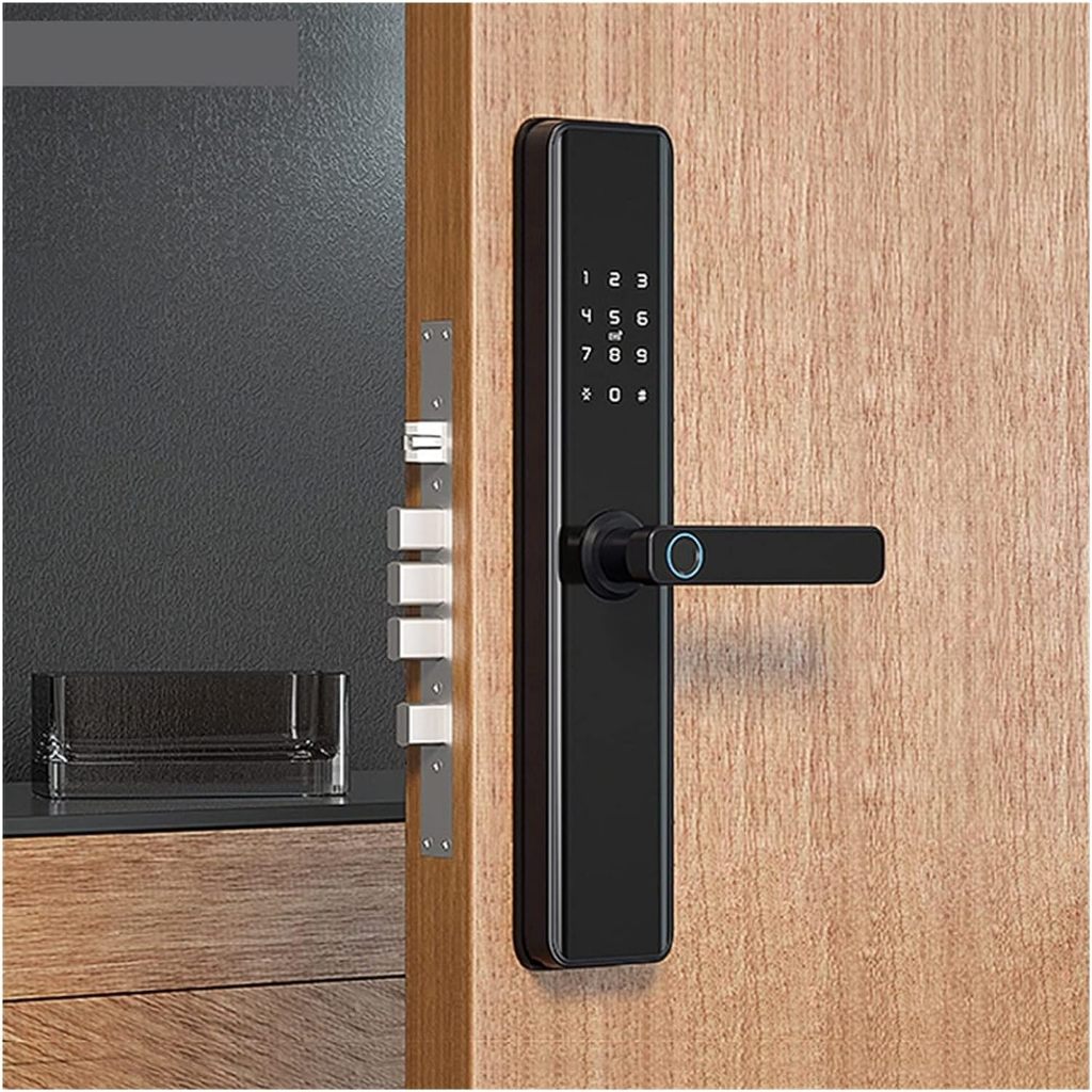 Jual Smart Door Lock Fingerprint Password Key Card - K13-1-J - Black ...