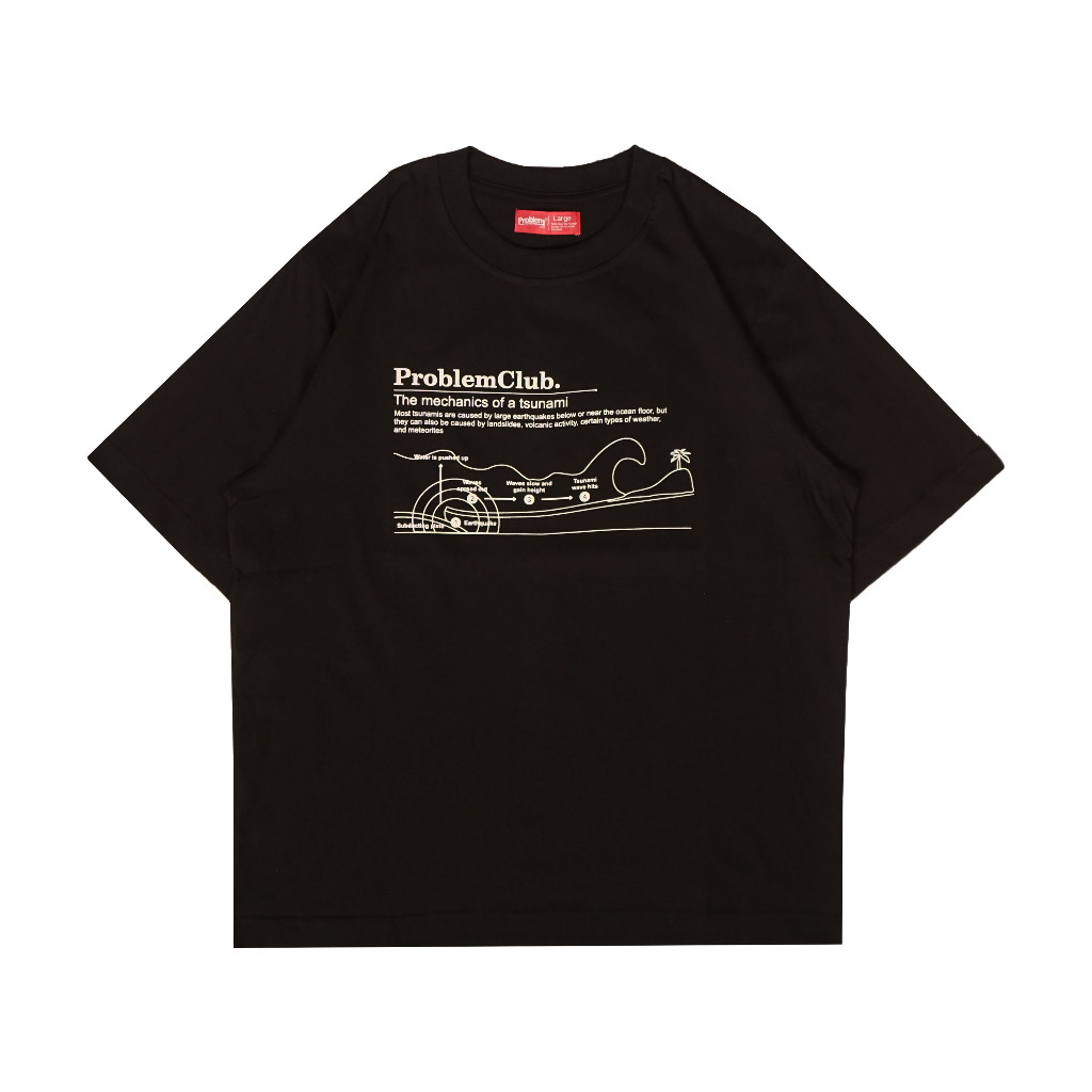 Jual Problem Club - T-Shirt - Basic - 24s - Tsunam - Black | Shopee ...