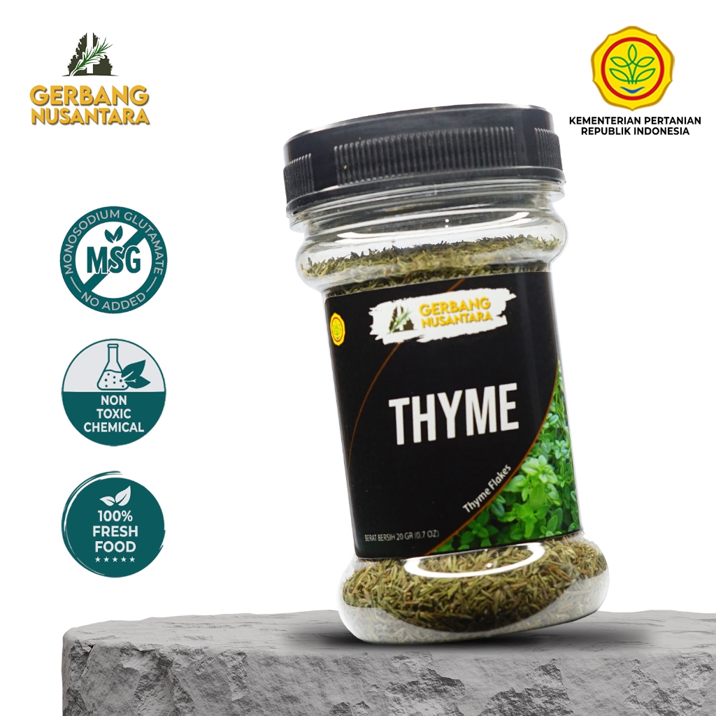 Jual Gerbang Nusantara Daun Thyme Flakes Cacah Bumbu Masak Dapur
