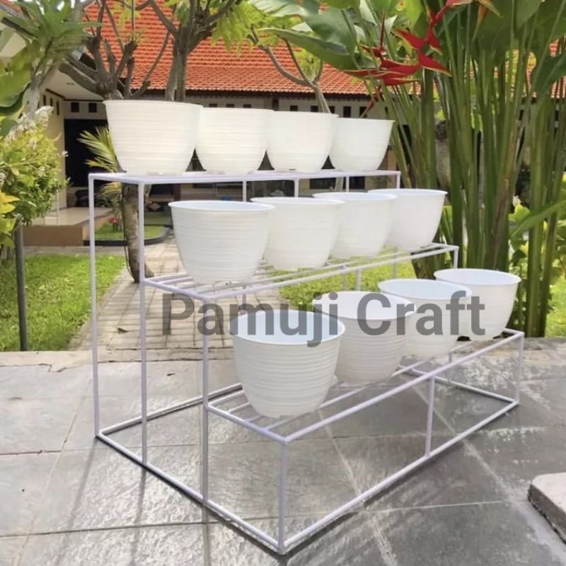 Jual Rak Bunga Susun Besi Standing Pot Rak Bunga Susun Besi Shopee