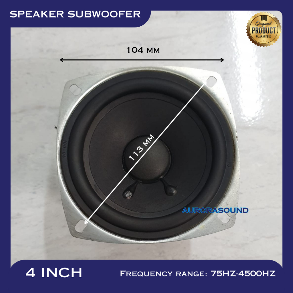 Jual SPEAKER SUBWOOFER HIFI 4 INCH WOOFER HIGH QUALITY | Shopee Indonesia