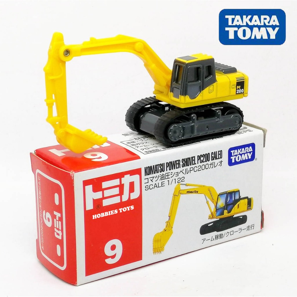 Jual Tomica Takara Tomy No. 9 Komatsu Excavator PC200-10 Segel ORI ...