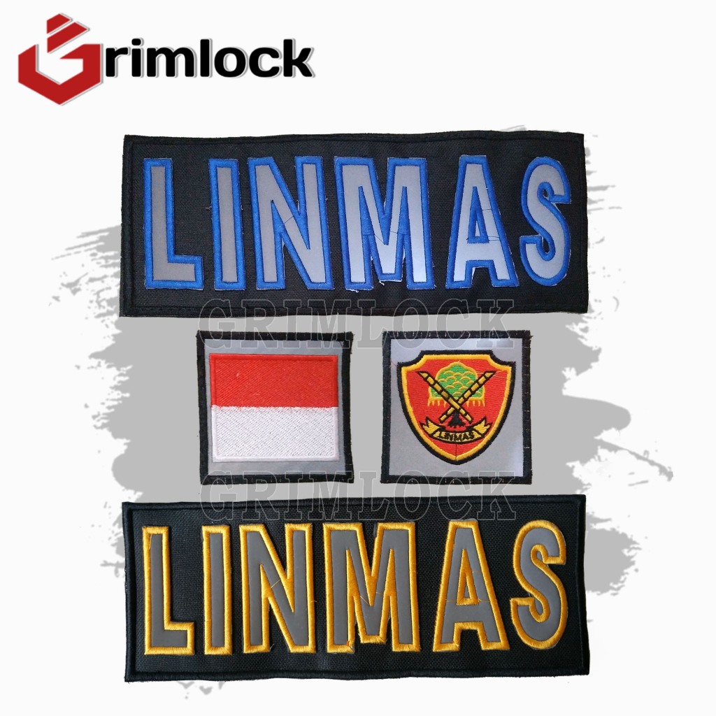 Jual Logo Bordir Linmas / Patch Logo Bordir | Shopee Indonesia