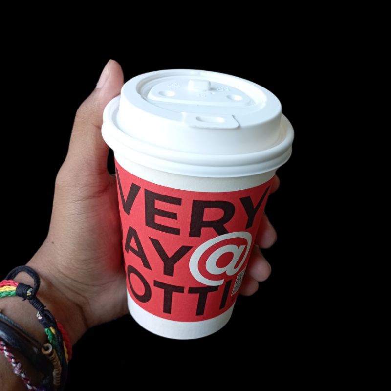 Jual PAPER CUP KOPI 9oz Isi 50 Gelas Kertas Dengan Tutup Gelas Paper ...