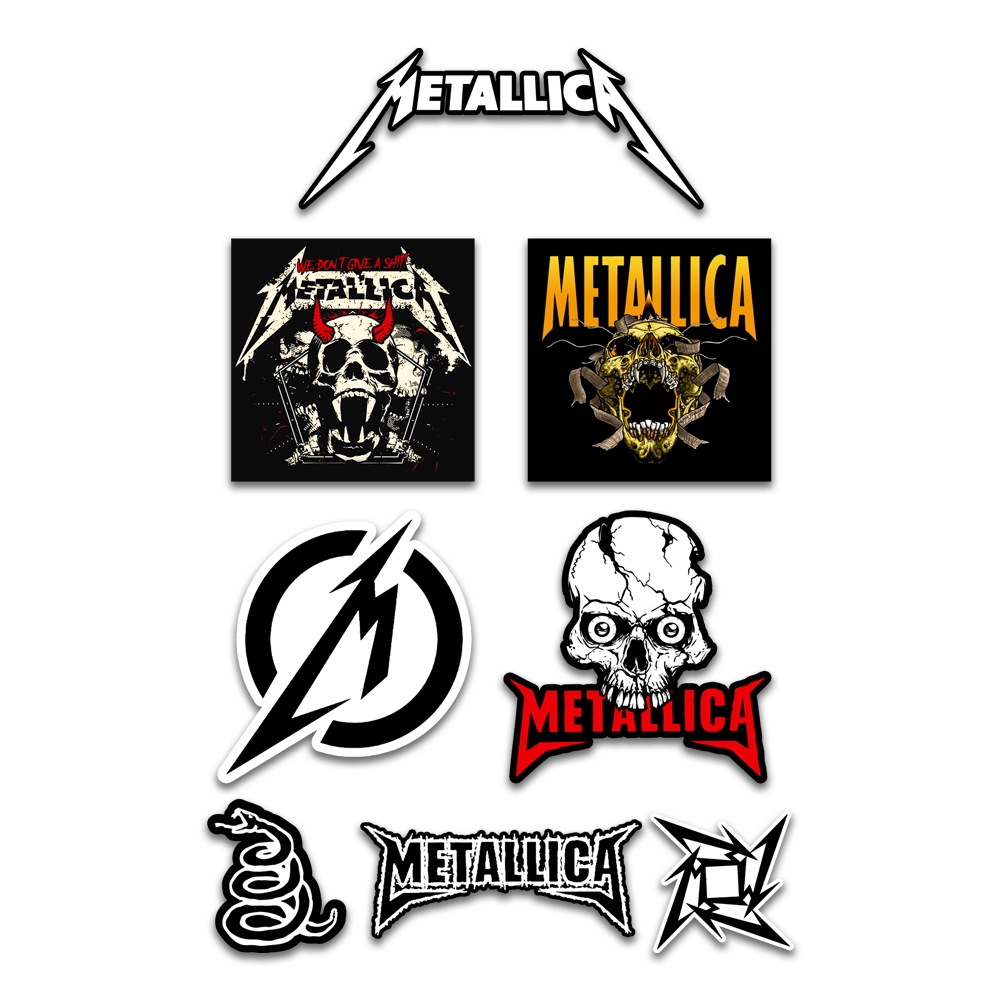 Jual Sticker Pack Band Metallica Stiker Musik Metal Metalica Vinyl Anti ...