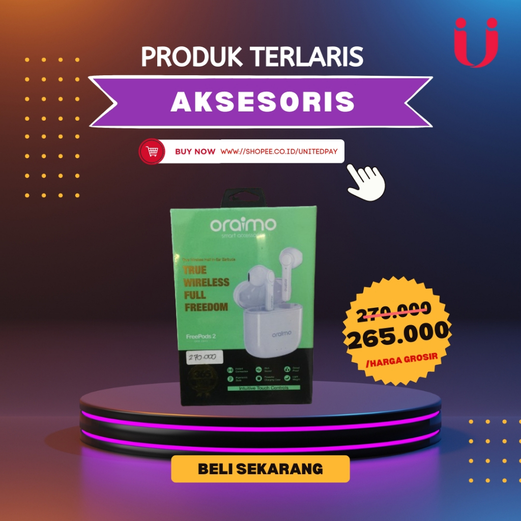 Jual Oraimo Bluetooth Earphone Wireless Headset | Shopee Indonesia