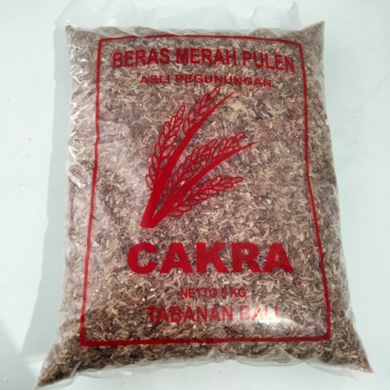 Jual BERAS MERAH PULEN MEREK CAKRA | Shopee Indonesia